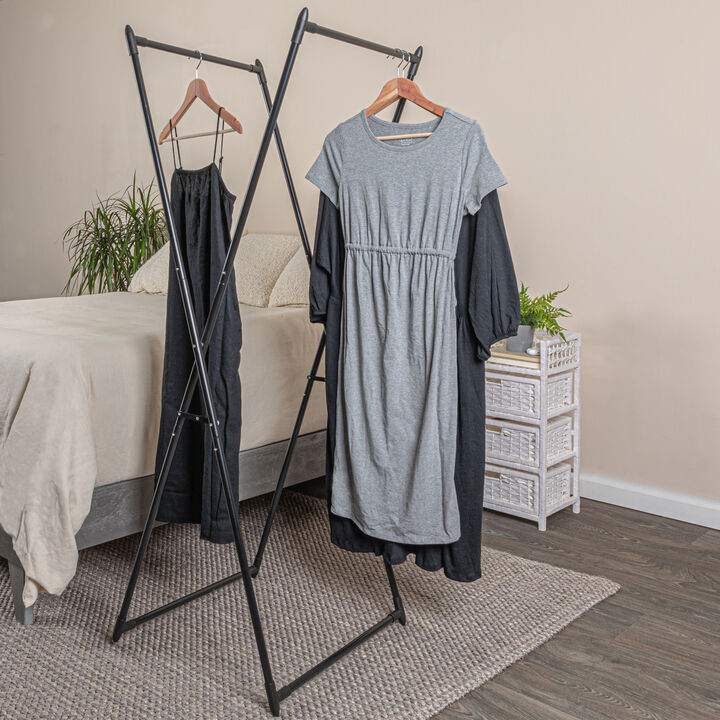 Soft Woven Reclaimed Cotton Blend Throw with Fringe, Black and Tan Plaid