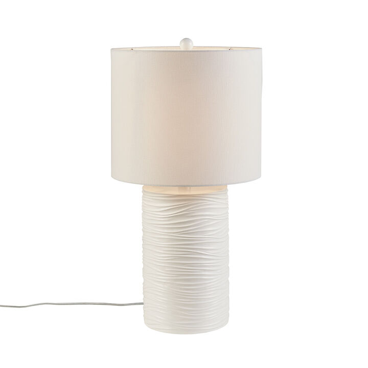 Gracie Mills Jakayla Modern Textured Resin Table Lamp