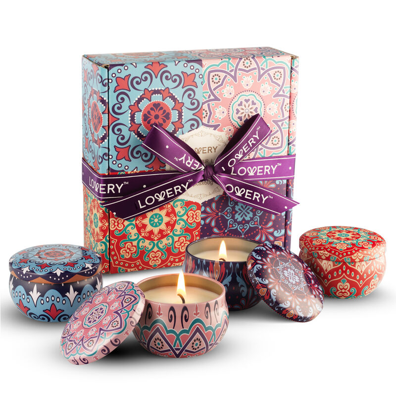 4-Pc. Travel Candle Gift Set - Coconut, Vanilla, Lavender, Citrus Scents image number 0