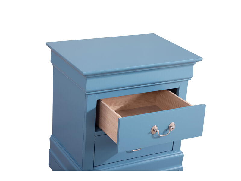 Louis Philippe 2-Drawer Nightstand (24 in. H X 22 in. W X 16 in. D)