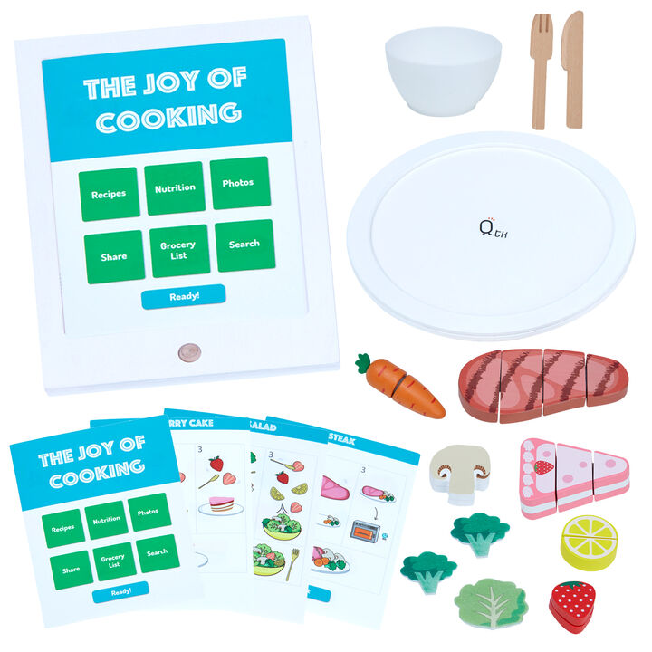 Little Chef Frankfurt 27-Piece Play Cooking Set with Recipe Tablet