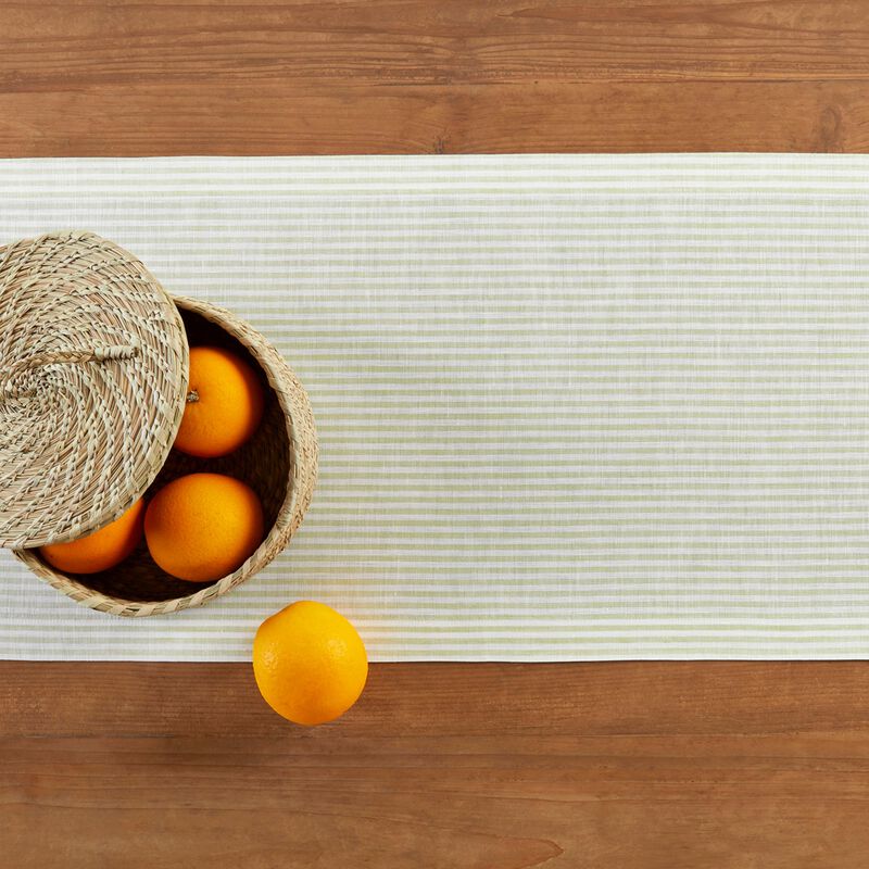 Christmas Linen Table Runner - Narrow Stripe, Solino Home