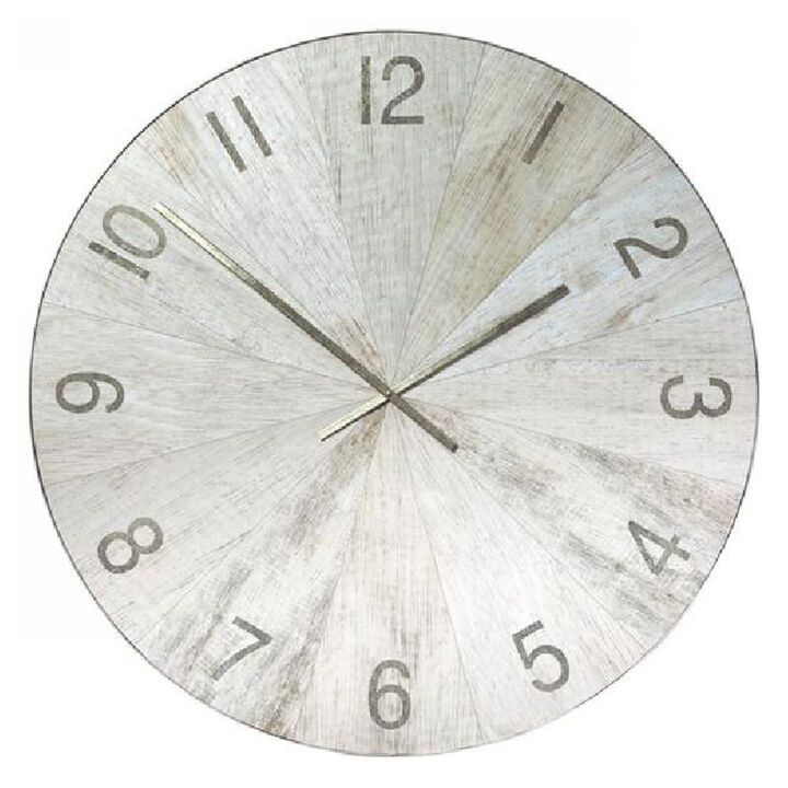 Matte Oak Wall Clock