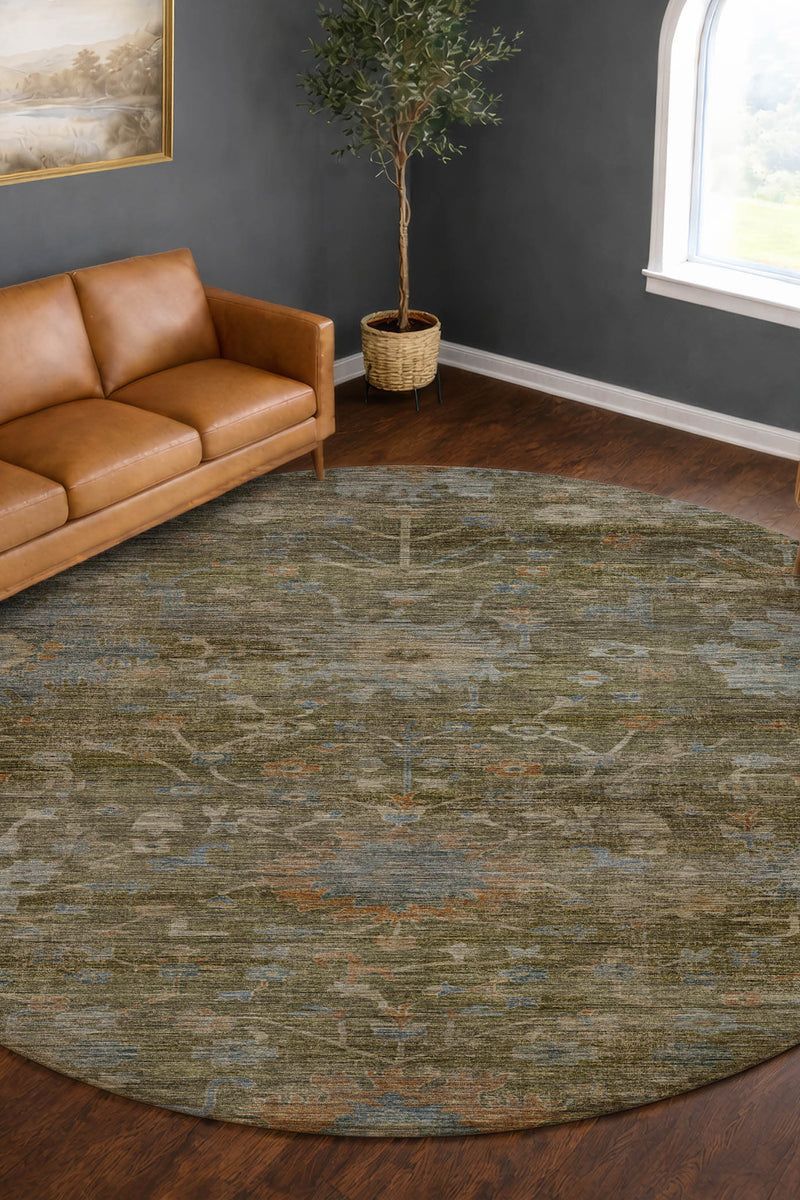Aristo AR2 Olive 9' x 12' Rug image number 3