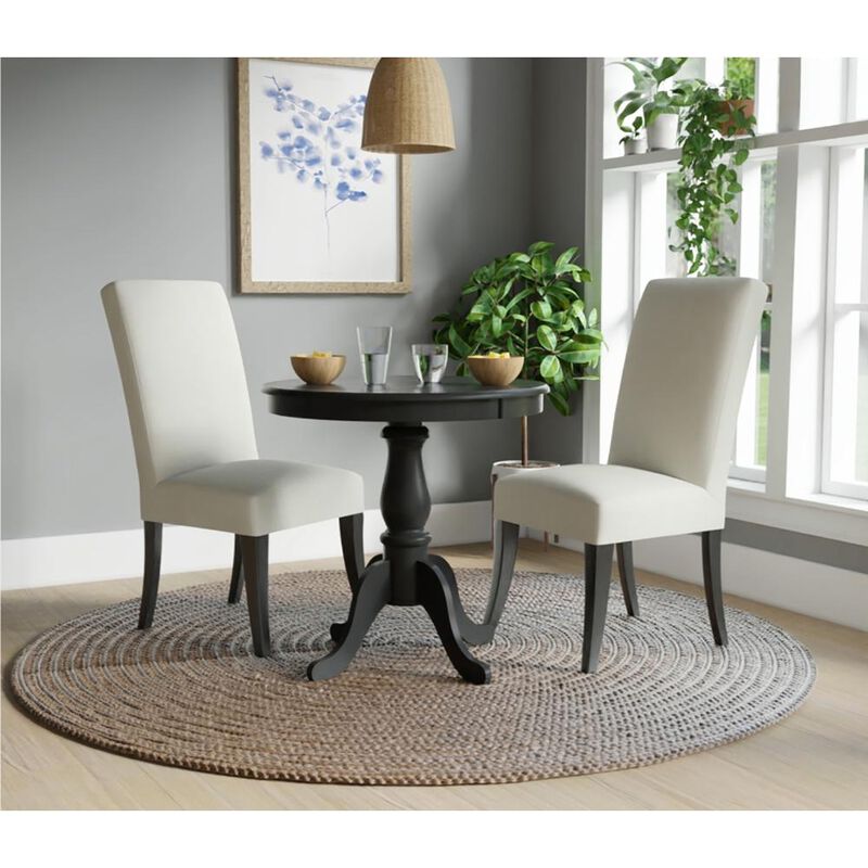 Carolina Living Fairview 30 Round Pedestal Dining Table - Antique Black