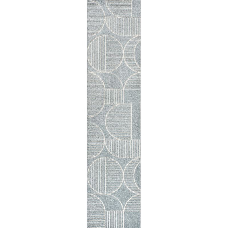 Nordby Geometric Arch Scandi Striped Area Rug