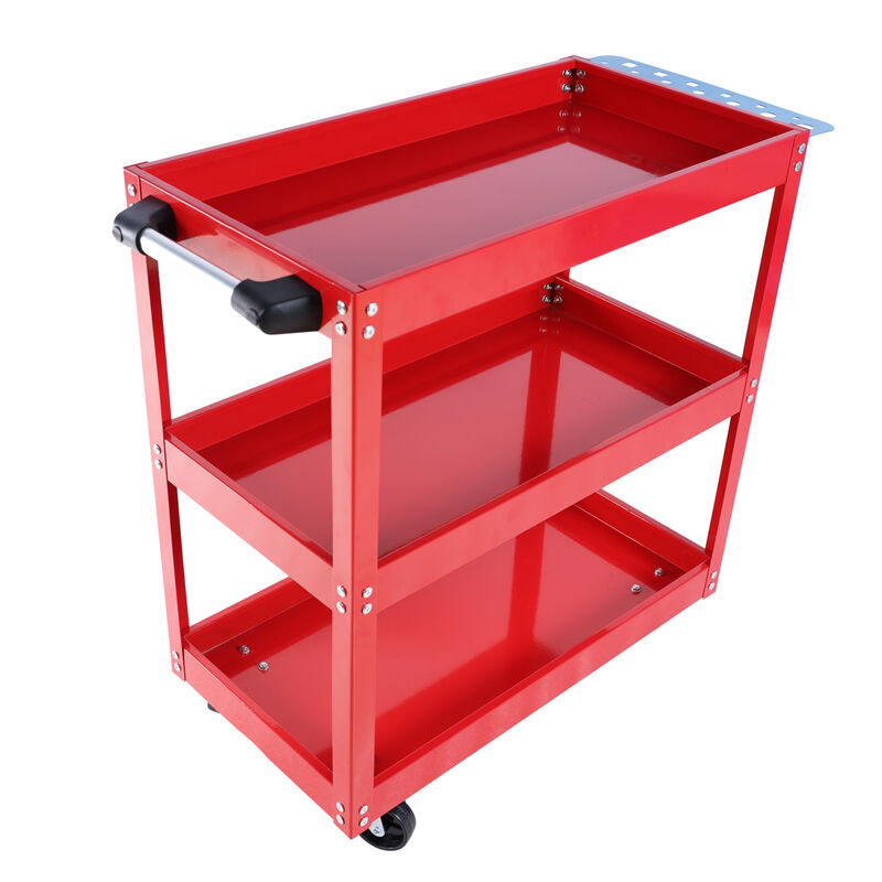 ELEMENT ACE Heavy Duty 3-Tier Rolling Mechanic Tool Cart with Lockable Wheels 450 LBS Capacity Industrial Utility Cart for Garage Warehouse Workshop Storage image number 0