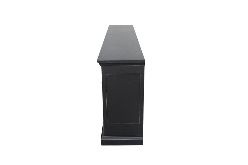 Mimi Black Long 6 Door Cabinet