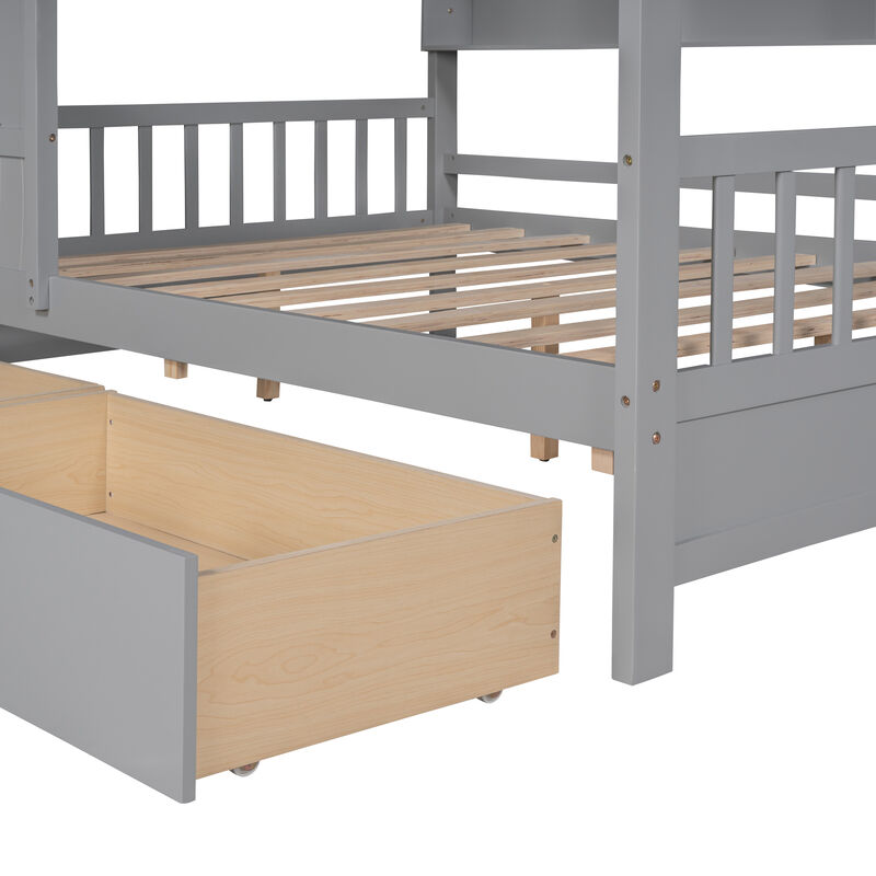 Pedwan Kids Full Size House Bed image number 5