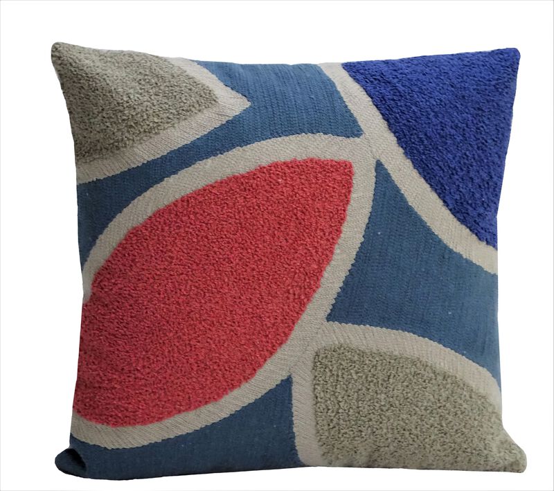 20"X20" Embroidery Throw Pillow