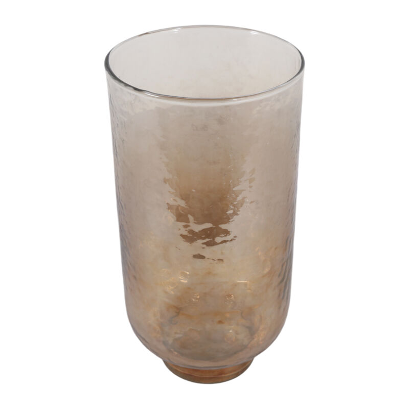 10x5" Luster Glass Hurricane, Clear/brown image number 2