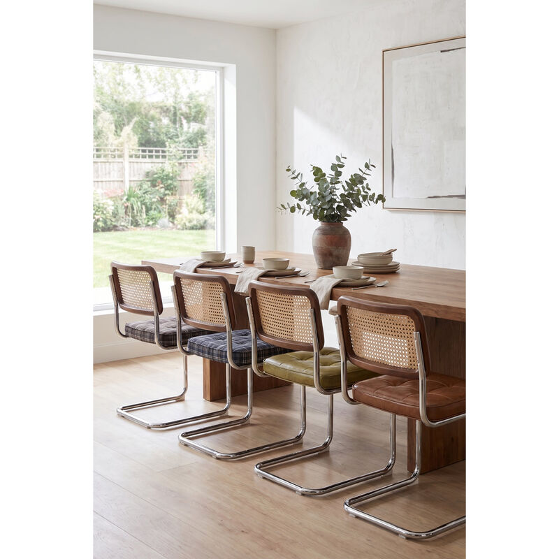 Villatoro Plaid Dining Chair 2Pc Set image number 2