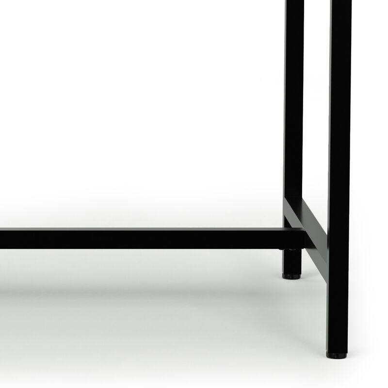 Campbell 72 inch x 36 inch Rectangle Modern Industrial Dining Table in Burnt Wax