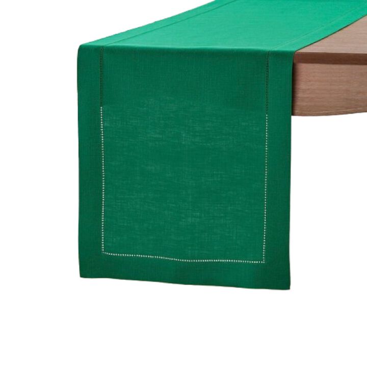 Linen Table Runner - Classic Hemstitch