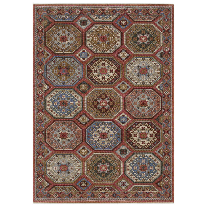HomeRoots Medallion Runner Rug With Fringe