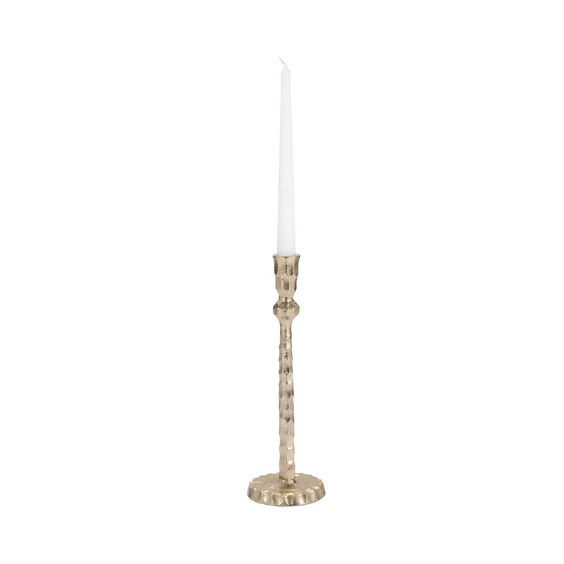 12" Hammered Taper Candleholder