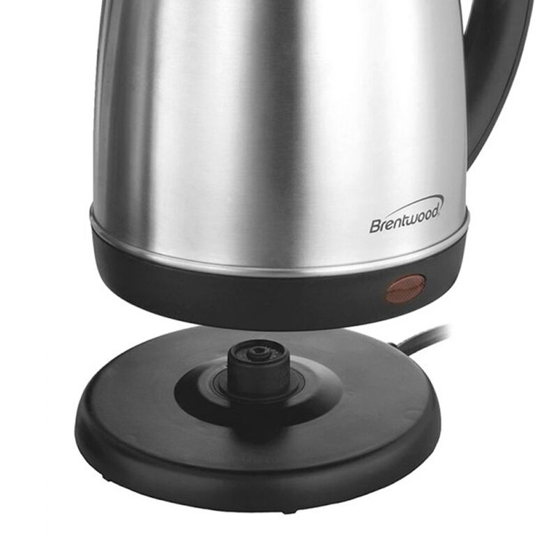 Brentwood 1.7 L Stainless Steel Electric Cordless Tea Kettle 1000W (Brushed)