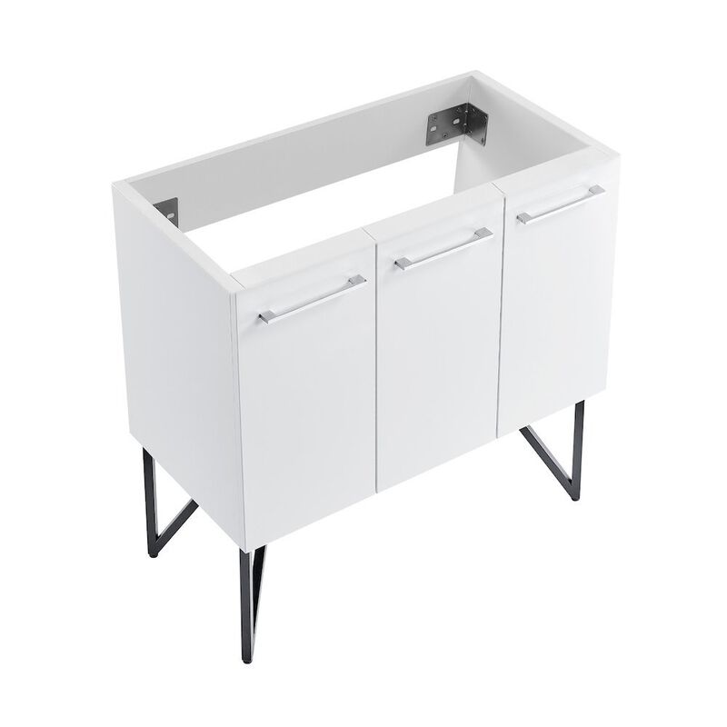 Annecy 36" Bathroom Vanity in White - Cabinet Only image number 0