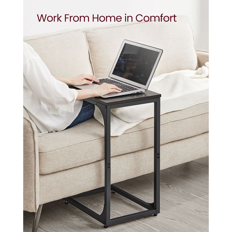 C-Shaped End Table Modern and Space-Saving Design for Easy Access (Set of 2)