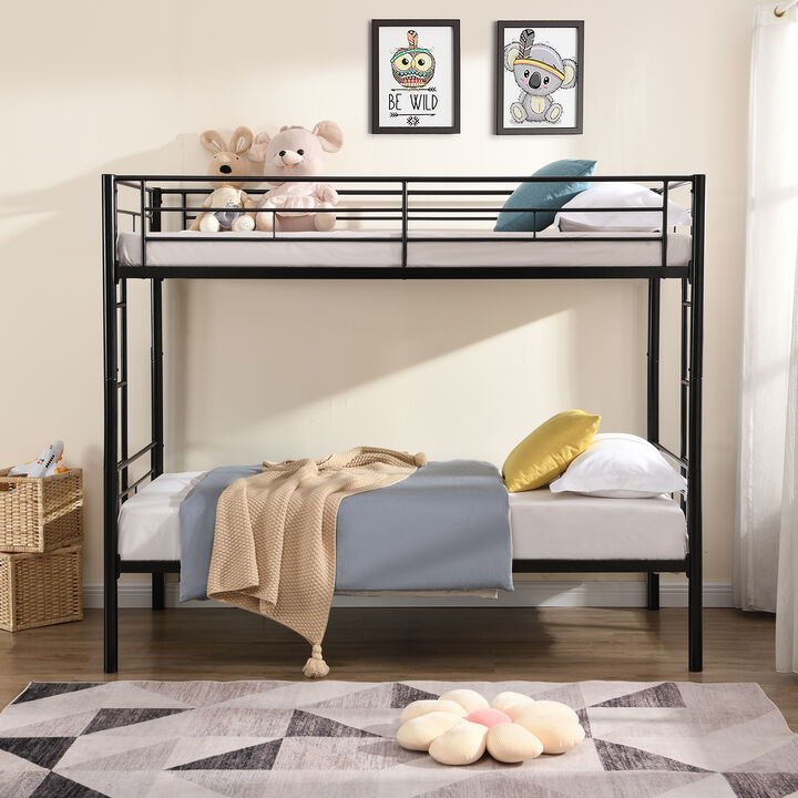 Merax Twin Over Twin Bunk Bed with Sturdy Steel Frame