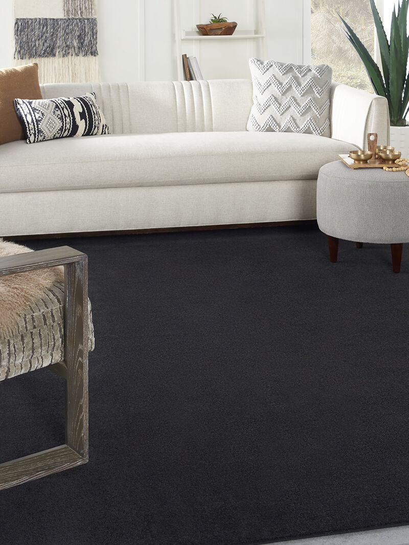 Nourison Essentials NRE01 Black 7' x 10' Rug image number 7