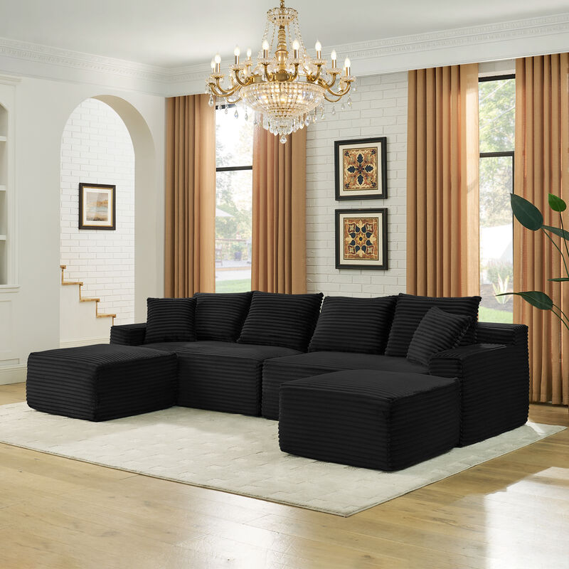Pefwod U-Shaped Cloud Sofa image number 1