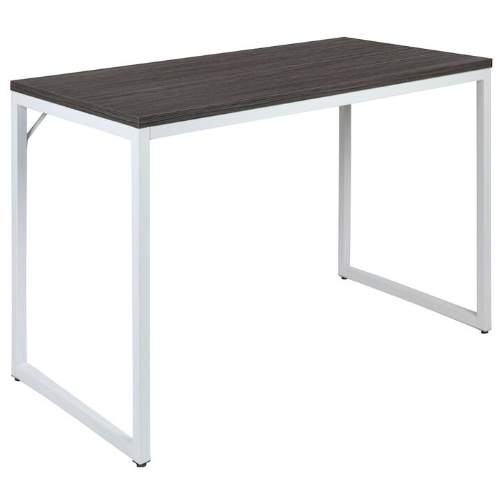 Flash Furniture Tiverton Office Computer Desk and Home Office Desk - 47" Long (Gray/White)