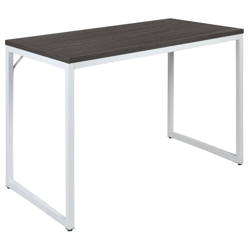 Flash Furniture Tiverton Office Computer Desk and Home Office Desk - 47" Long (Gray/White) image number 0