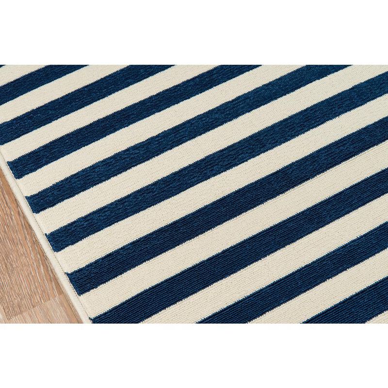 Momeni Contemporary Rectangle Area Rug, Navy, 1'8 X 3'7