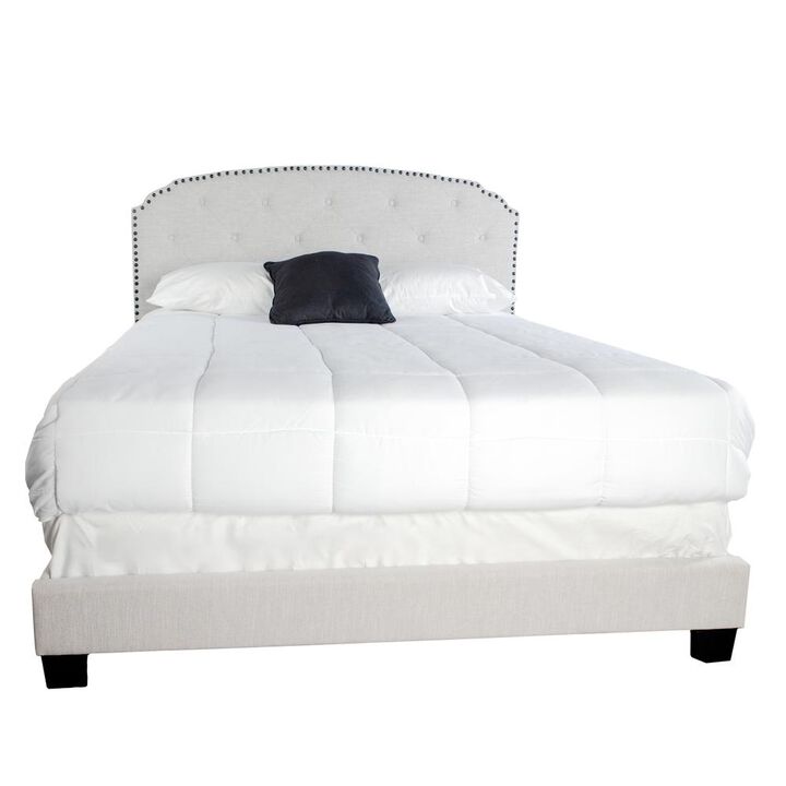 Olivia Upholstered King Bed In A Box