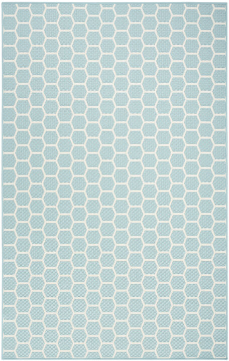 HomeRoots Geometric Indoor Outdoor Area Rug
