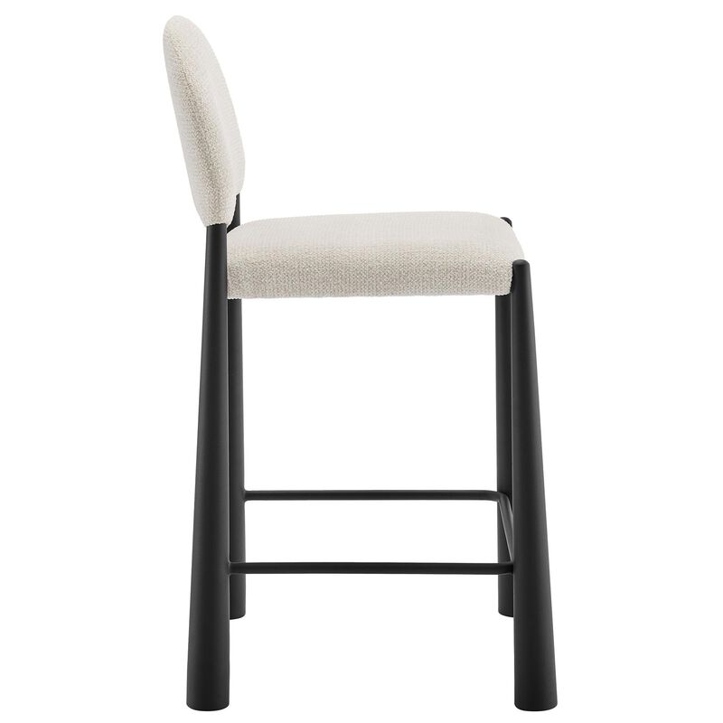Modway Hayley Mid Century Modern Counter Stool in Black Cream image number 6