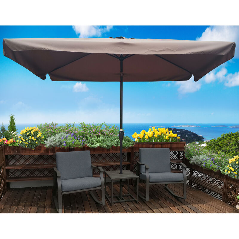 Streamdale 10 X 6.5FT Rectangular Patio Umbrella image number 1