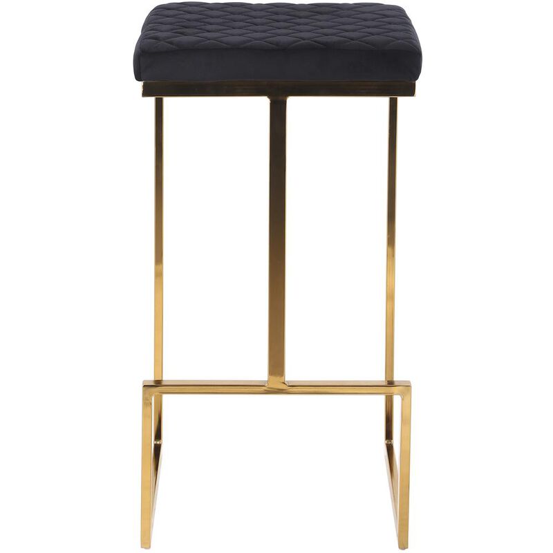 Ashcroft Furniture Co Joel Mid Century Modern Luxury Upholstered Stool