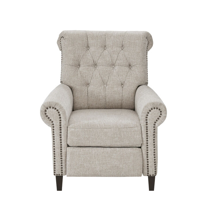 Gracie Mills Rhys Button Tufted Back Recliner