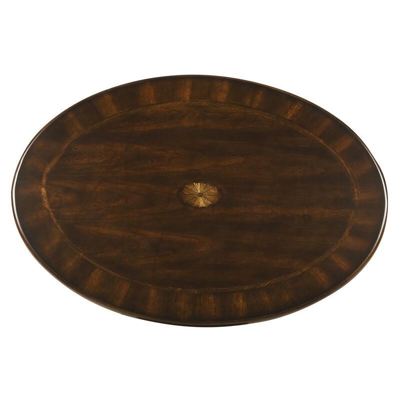 Butler Specialty Company Grace Oval 4 Legs Coffee Table, Dark Brown image number 3