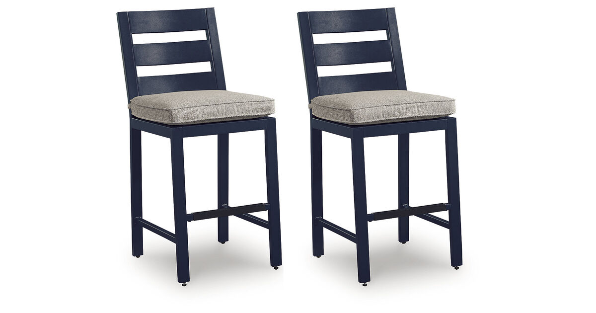 Mabry Shores Outdoor Counter Height Bar Stool (Set of 2)