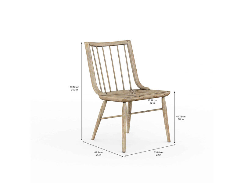 Frame Windsor Side Chair Chestnut (Set of 2)
