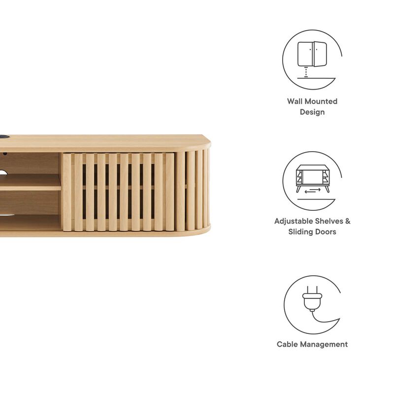 Fortitude 63" Wall-Mounted TV Stand image number 6