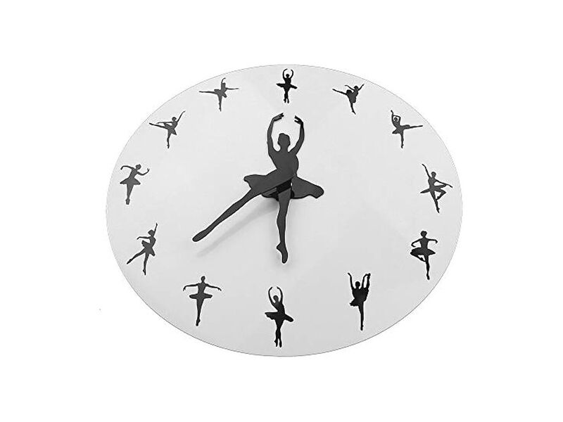 Ballerina Ballet Dancing Hanging Dancer Wall Clock Home Decor image number 2
