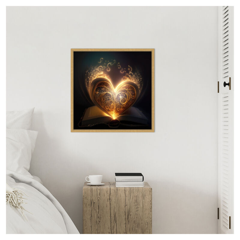 The Illuminated Heart by Jake Fouracre Framed Canvas Wall Art