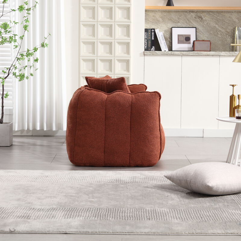 Merax Chenille Lazy Bean Bag Loveseat for Living Room.