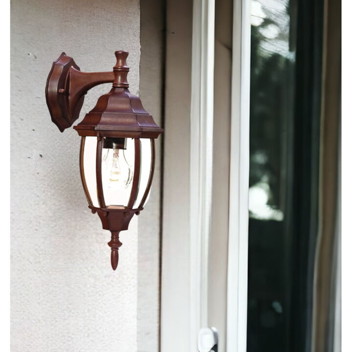 Globe-Shaped Hanging Lantern Wall Light – Decorative Exterior Fixture for Entryway