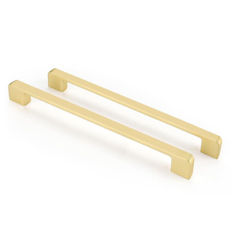 Lepatape 10 Pack 8-4/5 Inch Gold Cabinet Pulls Brushed Gold Cabinet Handles Kitchen Cabinet Handles Brass Dresser Drawer Pulls K