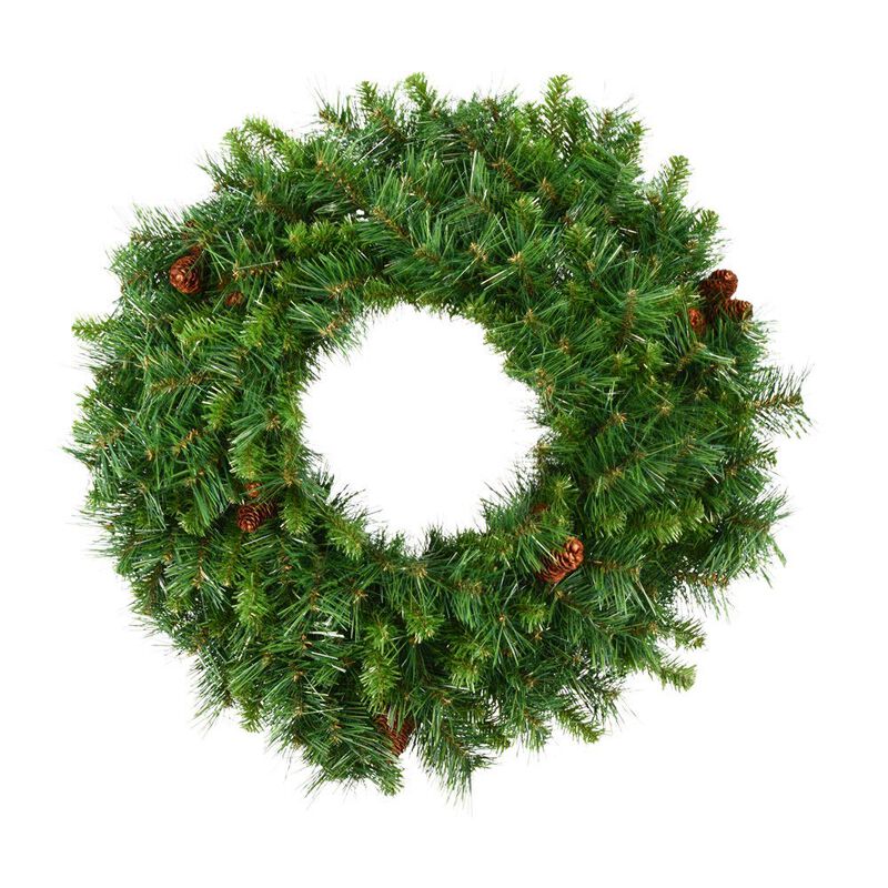 Vickerman 144" Cheyenne Wreath 3750T 144 Cones image number 0