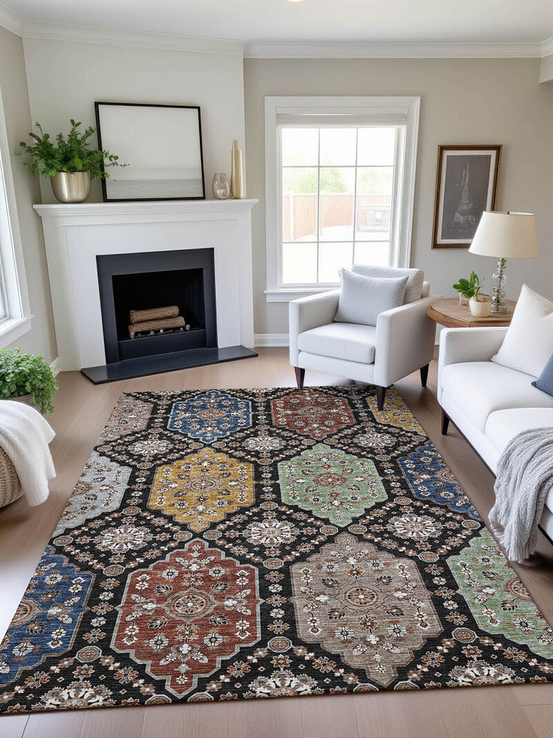 Silk Road SR7 Black 30" x 46" Rug