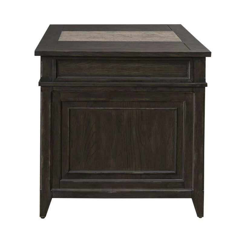 Liberty Furniture Executive Desk in Rubberwood Solids w/ Split Heart White Oak Veneers image number 4