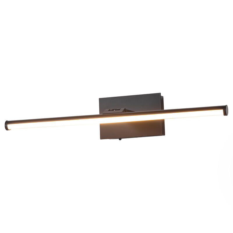 15.8" Modern Black Battery-Powered Integrated LED Rechargeable Picture Light with Remote