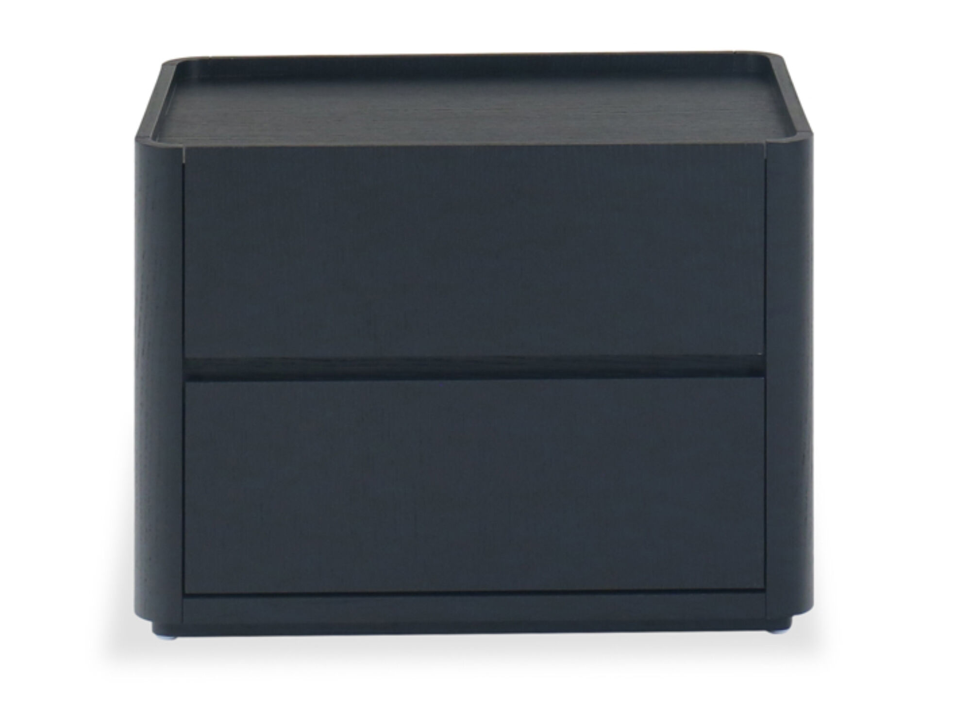 Nomad Black 2-Drawer Nightstand | Mathis Home