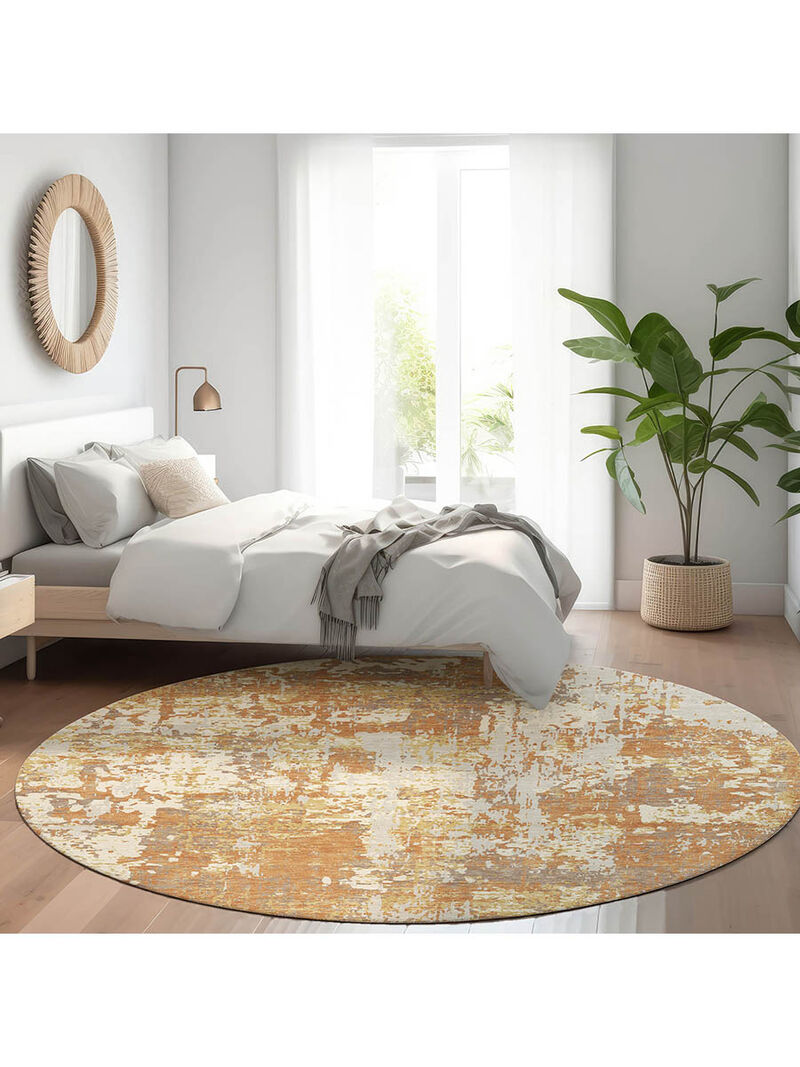 Kochi KC7 Copper 8' Round Rug